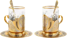 Чайный набор "Герб РФ" на 2 персоны, Златоуст